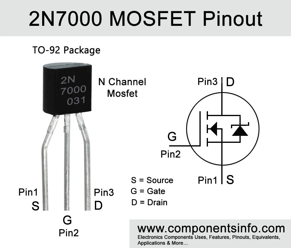 2N7000 component photo