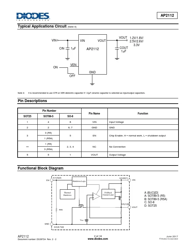 AP2112K-3.3 component photo