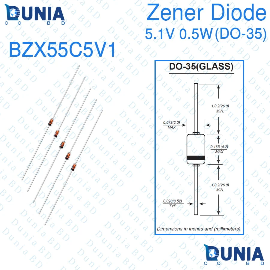 BZX55C5V1 component photo