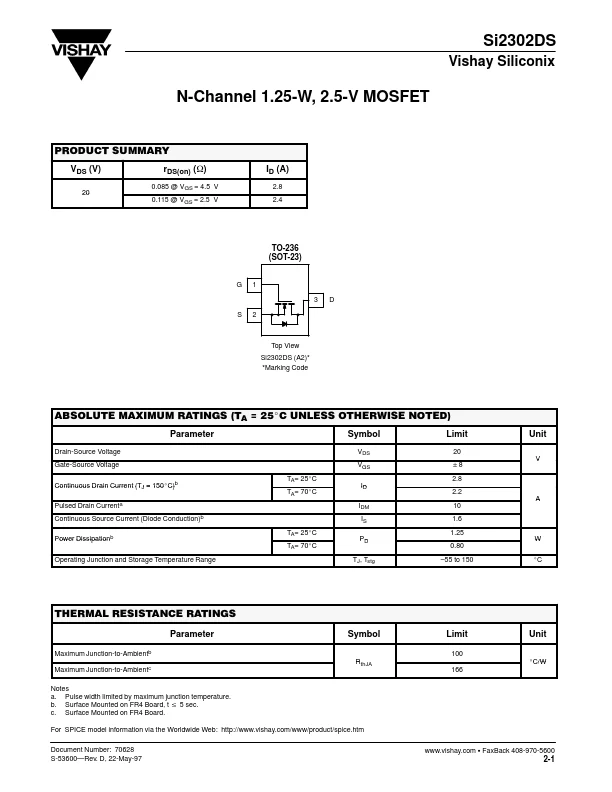 SI2302DS component photo