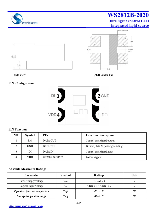 WS2812B component photo
